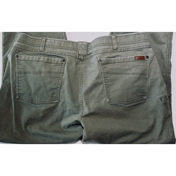 RED HEAD Field Trusted Olive/Tan Hunting Rugged Durable Pants Men's Size 42x30 - Picture 13 of 16